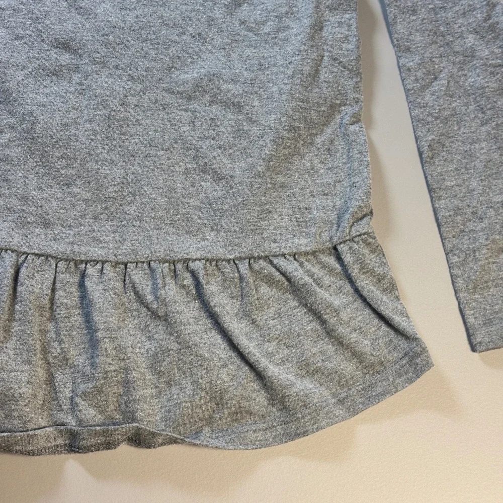 Disney Jumping Beans‎ Girls Gray Long Sleeve T Shirt Sequins Princess Size 7